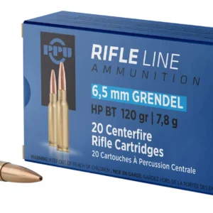 PPU PP6GH Standard Rifle  6.5Grendel 120gr Hollow Point Boat Tail 20 Per Box/25 Case