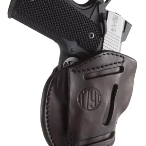 1791 Gunleather 3WH1SBRA 3-Way  IWB/OWB Size 01 Signature Brown Leather Belt Loop Fits 1911 3-4" Ambidextrous Hand