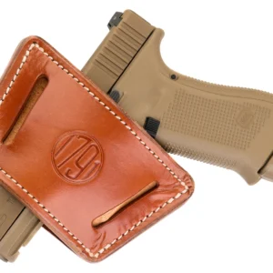 1791 Gunleather UIWXCBRA UIW Max IWB/OWB Classic Brown Leather Belt Clip Fits Most Mid-Large Frame Autos with Rail, Laser & Light Ambidextrous