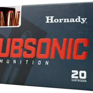 Hornady 82742 Subsonic Rifle 45-70Gov 410gr Sub X 20 Per Box/10 Case