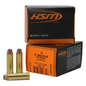 HSM 416N20 Pro Pistol  41 Rem Mag 210 gr Jacketed Hollow Cavity 20 Per Box/ 20 Case