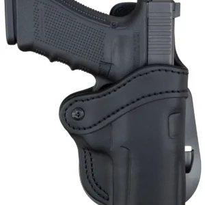 1791 Gunleather ORPDH24SSBLR BH2.4S Optic Ready OWB 2.4S Stealth Black Leather Paddle Fits FN 509/HK VP9SK