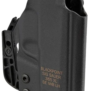 Sig Sauer HOL365XLAPXLH Tactical  IWB Black Polymer Belt Clip Fits Sig P365XL Left Hand