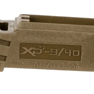 Springfield Armory XDS5902MFDE Backstrap Sleeve  made of Polymer with Flat Dark Earth & 1 Piece Design for 9mm Luger Springfield XD-S with #2 Backstrap & 3"-4" Barrel
