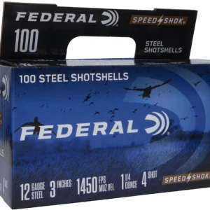 Federal WF1421004 Speed-Shok  12Gauge 3" 1 1/4oz 4Shot 100 Per Box/2 Case