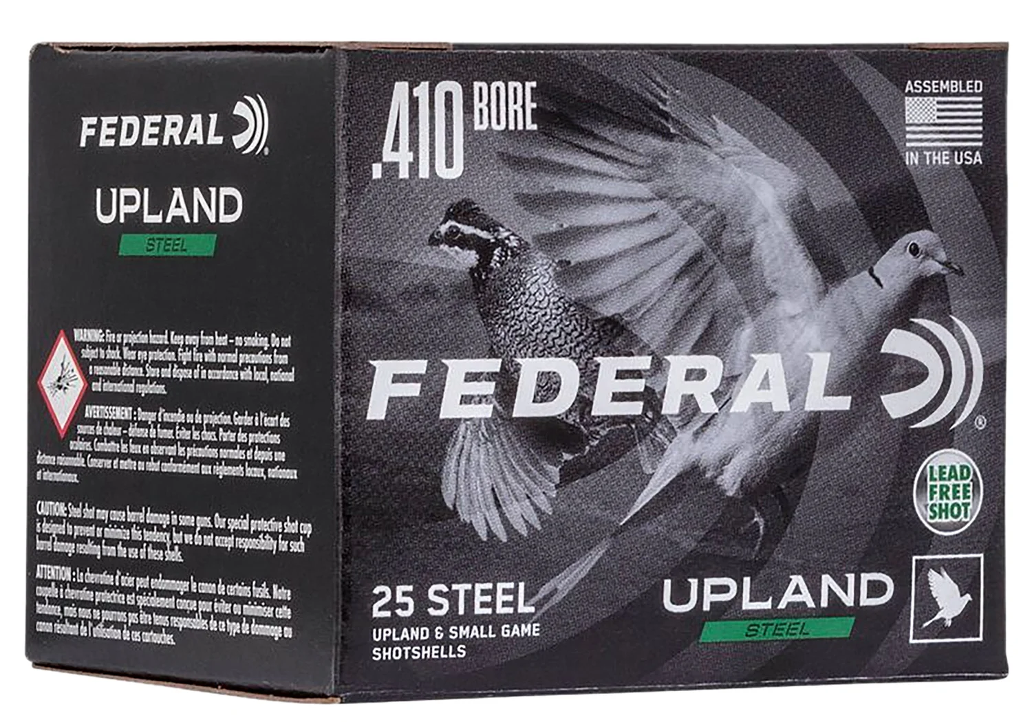 Federal USH41075 Upland Field & Range 410Gauge 3" 3/8oz 7.5Shot 25 Per Box/10 Case