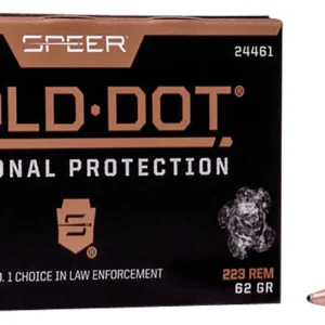 Speer 24461 Gold Dot Personal Protection 223Rem 62gr Soft Point 20 Per Box/10 Case