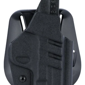 1791 Gunleather TACPDHOWBSHIELDBLKR Tactical Kydex OWB Black Kydex Paddle Fits S&W M&P Shield/S&W M&P Shield Plus