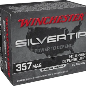 Winchester Ammo W357ST Silvertip  357Mag 145gr Silvertip Jacket Hollow Point 20 Per Box/10 Case