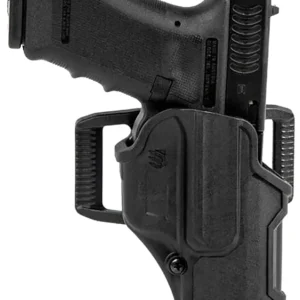 Blackhawk 410703BKR T-Series L2C Non-Light Bearing OWB Black Polymer Belt Slide Fits Colt 1911 w/wo Rail Right Hand