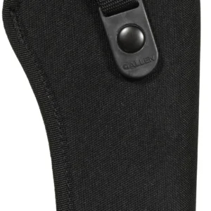 Allen 44818 Cortez  Size 18 OWB Style Black Polyester, Adjustable Strap & Belt Loop Mount Type fits 6" Barrel DA Revolver with Full Lug Right Hand