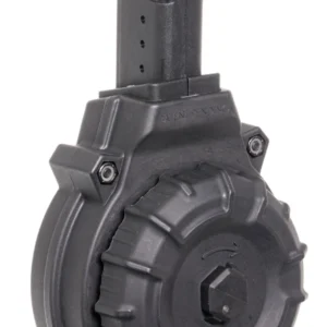 ProMag DRMA12 Standard  50rd Drum 9mm Luger Fits AR-15 Compatible w/ Glock Style Mags Black DuPont Zytel Polymer