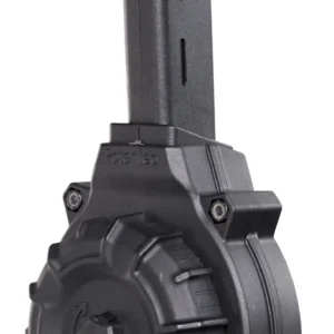 ProMag DRMA19 Standard  50rd Drum 40 S&W Compatible w/ Glock 22/23 Black DuPont Zytel Polymer