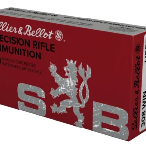 Sellier & Bellot SB308G Rifle  308Win 168gr Hollow Point Boat Tail 20 Per Box/25 Case