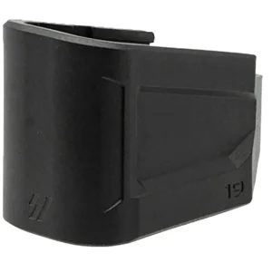 Strike Industries EMPG19 Enhanced Magazine Plate  +5, 9mm Luger, Compatible w/Glock 19, Black Polymer