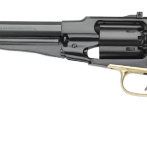 Pietta PF58STT448 1858 Remington Target Model 44 Cal 6rd 8" Blued Octagonal Steel Barrel, Cylinder & Frame, Walnut Grip, Brass Trigger Guard