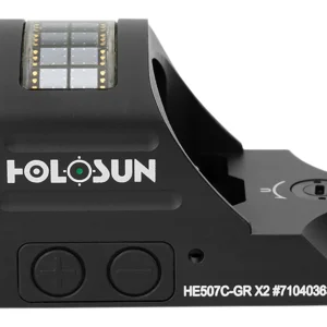 Holosun HE507CGRX2 507  Black Anodized 1 x 0.63" x 0.91" 2 MOA Green Dot/32 MOA Circle Multi Reticle