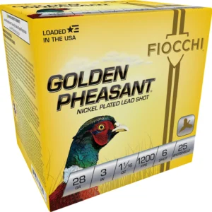 Fiocchi 283GP6 Golden Pheasant Extrema 28Gauge 3" 11/16oz 6Shot 25 Per Box/10 Case