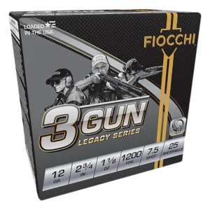 Fiocchi 12DH3G75 3-Gun Match Legacy Series 12Gauge 2.75" 1 1/8oz 7.5Shot 25 Per Box/10 Case