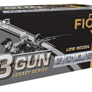 Fiocchi 12BK3G00 3-Gun Match Legacy Series 12Gauge 2.75" 9Pellets 00Buck Shot 10 Per Box/25 Case