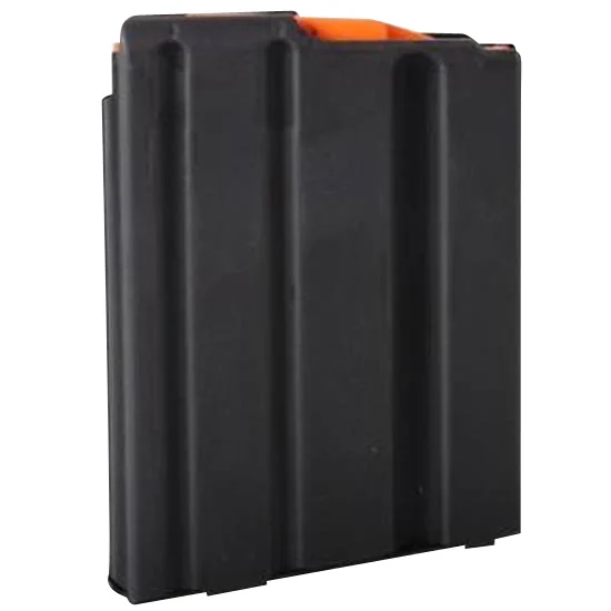 DuraMag 5X23041188CPD SS 5rd 223 Rem/300 Blackout/5.56x45mm NATO for AR-15 Black w/ Orange Follower Detachable