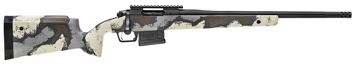 Springfield Armory BAW920308D Model 2020 Waypoint 308 Win 5+1 20" Graphite Black Cerakote Fluted Stainless Steel Barrel & Receiver, Ridgeline Camo Hybrid Profile with M-LOK Stock, Right Hand