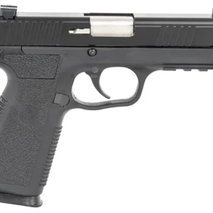 Kahr Arms TP90S94N TP9-2  9mm Luger Caliber with 4" Barrel, 8+1 Capacity, Black Finish Picatinny Rail Frame, Serrated Matte Black Stainless Steel Slide, Textured Polymer Grip & TruGlo Night Sights