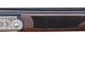 Pointer KAR41028 Acrius  Full Size 410 Gauge Break Open 3" 2rd 28" Black Over/Under Vent Rib Barrel, Nickel Steel Laser Etched Receiver, Fixed Turkish Walnut Stock, Ambidextrous