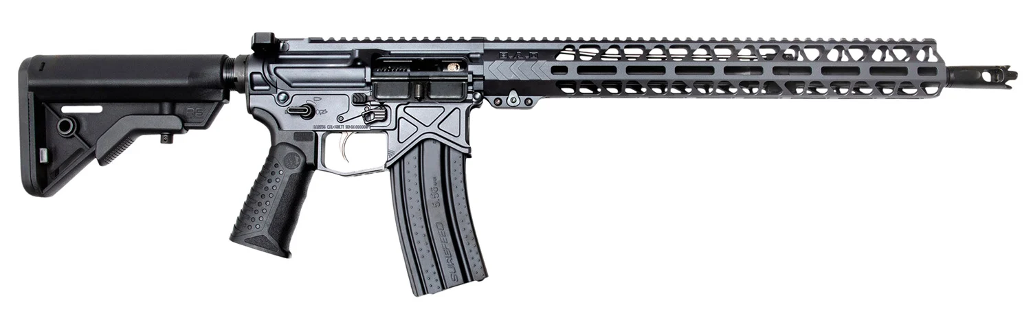 Battle Arms Development AUTHORITY 010 Authority Elite 223 Wylde 16" 30+1 Battlearms Gray 6 Position B5 Bravo Adjustable Stock Black Polymer Grip