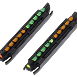 HiViz TO300 Two-In-One Magnetic Front Sight Black | Green/Orange Fiber Optic
