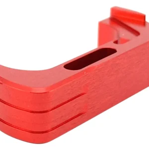 Cross Armory CRG5MCRD Mag Catch Extended Compatible w/Glock Gen4-5 Red Anodized Aluminum