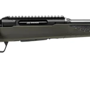 Savage Arms 57655 Impulse Hog Hunter 30-06 Springfield 4+1 Matte Black 20" Threaded Barrel/Rec, Matte OD Green Fixed AccuStock with AccuFit, Includes Detachable Box Mag