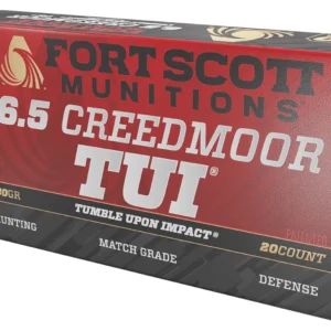 Fort Scott Munitions 65CM130SCV2 Tumble Upon Impact (TUI) Rifle 6.5Creedmoor 130gr Solid Copper Spun 20 Per Box/10 Case