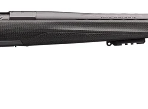 Browning 035543299 X-Bolt Pro Long Range 6.8 Western 3+1 26" Skip Fluted Heavy Barrel, Recoil Hawg Muzzle Brake, Spiral Fluted Bolt, Carbon Gray Elite Cerakote, Natural Carbon Fiber Stock