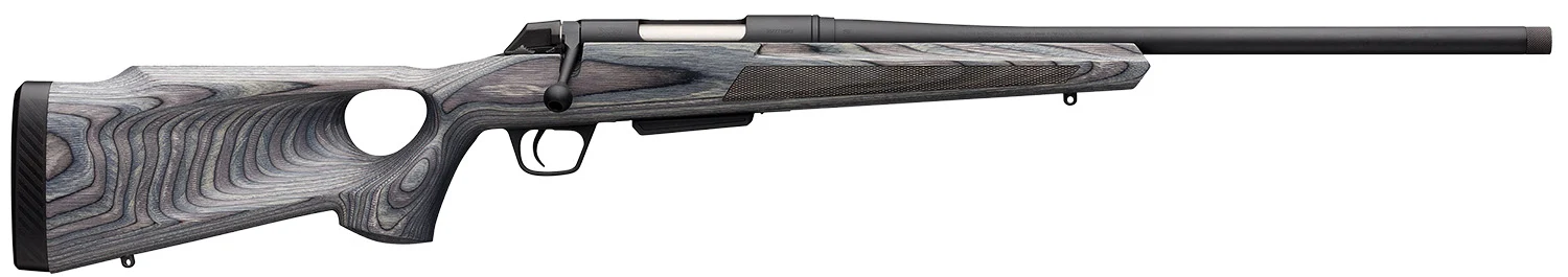 Winchester Guns 535727299 XPR Thumbhole Varmint SR 6.8 Western 3+1 Cap 24" TB Blued Perma-Cote Rec Matte Black Laminate Fixed Thumbhole Stock Right Hand with MOA Trigger System (Full Size) No Sights