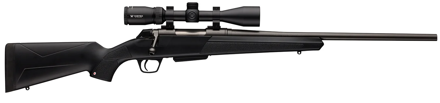 Winchester Guns 535737212 XPR Compact Scope Combo 243 Win 3+1 20" Black Perma-Cote Matte Black Synthetic Stock Right Hand (Full Size) Vortex Crossfire II 3-9x40mm No Sights
