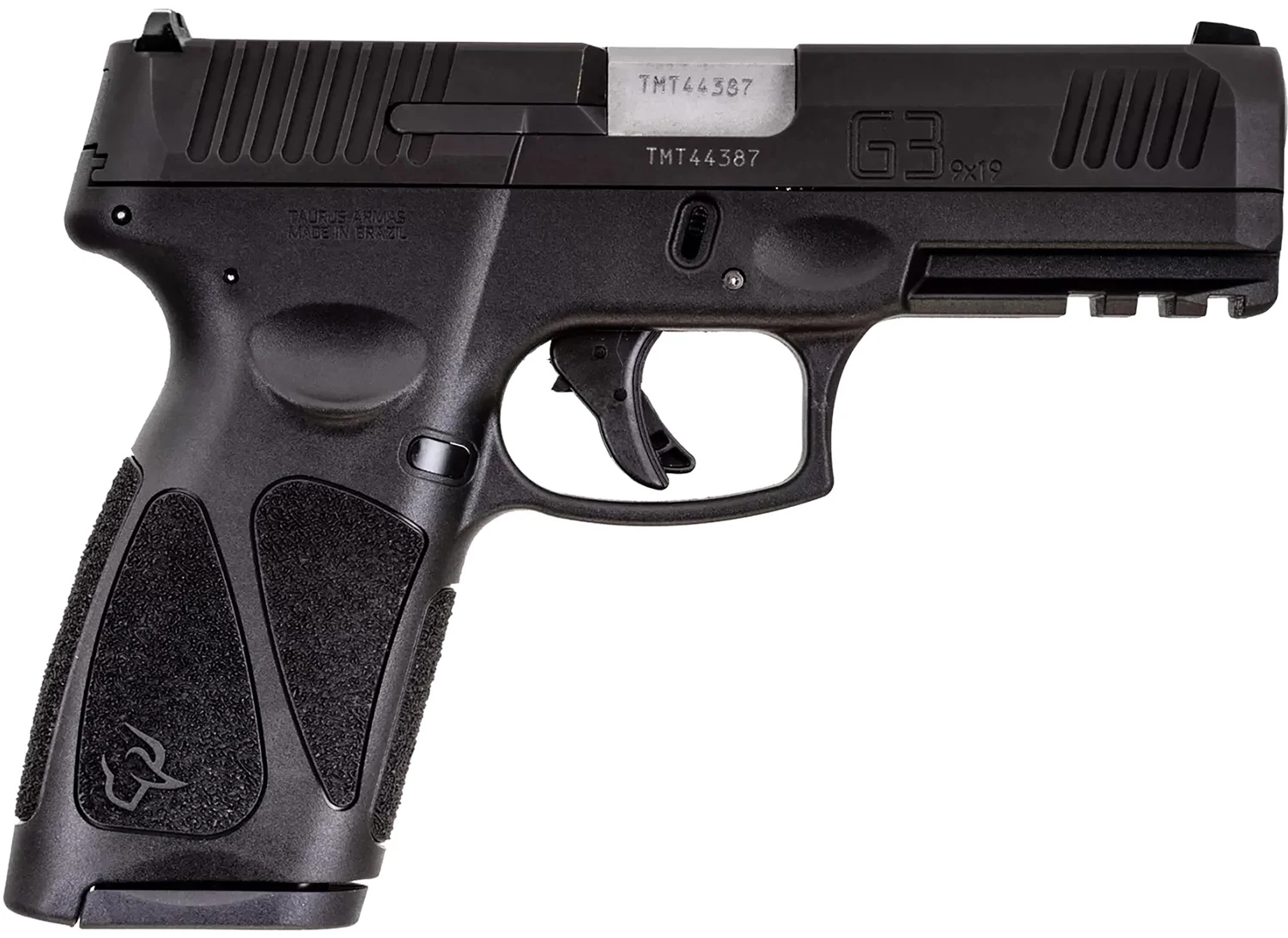 Taurus 1G3B94115 G3 Full Size Frame 9mm Luger 15+1 4" Matte Stainless Steel Barrel, Matte Black Tenifer Serrated Steel Slide, Black Polymer Frame w/Picatinny Rail, Black Polymer Grip, Right Hand