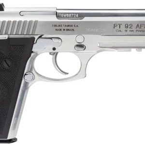 Taurus 1-920159-17 92  Serrated Frame 9mm Luger 17+1 5" Matte Stainless Steel Barrel, Matte Stainless Steel Serrated Slide, Stainless Aluminum Frame w/Picatinny Rail, Black Polymer Grip, Right Hand