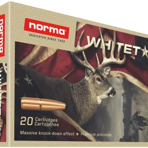 Norma Ammunition 20171502 Dedicated Hunting Whitetail 7mm-08Rem 150gr Pointed Soft Point 20 Per Box/10 Case