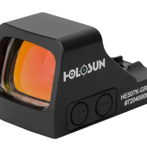 Holosun HE507KGRX2 507  Black Anodized 1 x 0.58" x 0.77" 2 MOA Green Dot/32 MOA Circle Multi Reticle