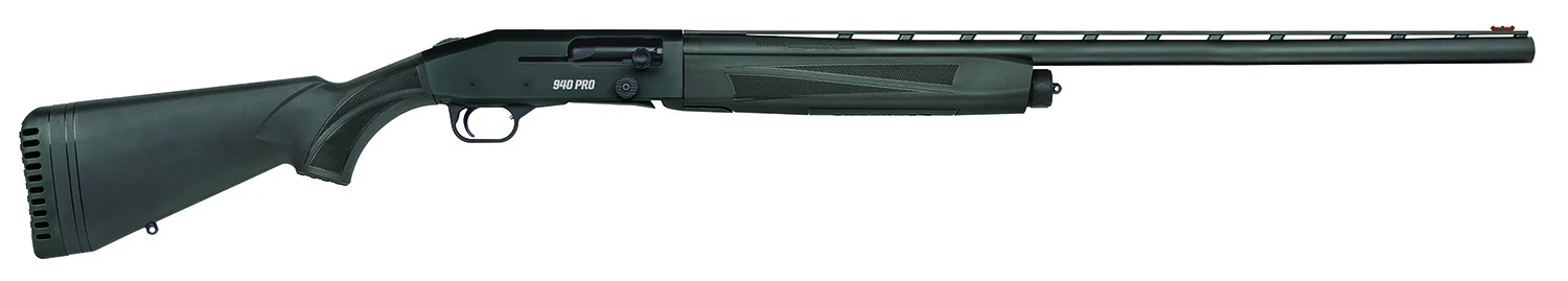 Mossberg 85155 940 Pro Full Size 12 Gauge Semi-Auto 3" 4+1 28" Matte Blued Vent Rib Barrel, Black Anodized Stainless Steel Drilled & Tapped Receiver, Adjustable Black Synthetic Stock, Right Hand