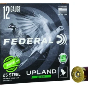 Federal USH122W75 Upland Field & Range Paper Wad 12Gauge 2.75" 1oz 7.5Shot 25 Per Box/10 Case