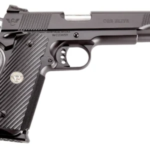 Wilson Combat CQBEFS45A CQB Elite 45 ACP 8+1 5" Stainless Match Grade Barrel, Black Serrated Carbon Steel Slide, Black Carbon Steel Frame w/Beavertail, Black G10 Starburst Grip