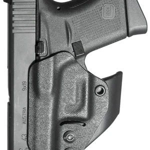 Mission First Tactical H2GL43AIWBM Minimalist Holster IWB Black Polymer Belt Clip Fits Glock 42/43/43X/48 Ambidextrous