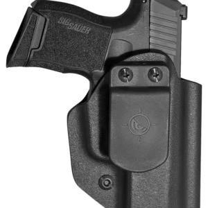 Mission First Tactical HSIG365AIWBABL Appendix Holster IWB/OWB Black Polymer Belt Clip Fits Sig P365 Ambidextrous