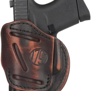 1791 Gunleather 4WH2VTGR 4-Way IWB/OWB Size 02 Vintage Leather Belt Clip Fits S&W M&P Bodyguard Right Hand