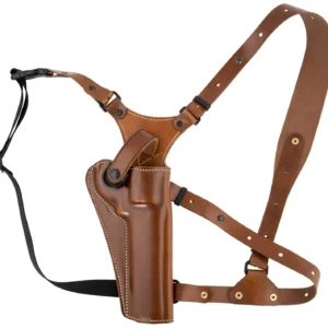 Galco GA128 Great Alaskan  Size Fits Chest Up To 54" Tan Leather Shoulder/Torso Strap Fits Ruger GP100 Fits S&W L Frame Right Hand