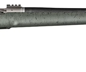 Christensen Arms CA10269315322 Summit TI Full Size 7mm Rem Mag 3+1, 26" Natural Titanium Steel Threaded Barrel, Natural Titanium Aluminum Receiver, Green w/Black Webbing Fixed Thumbhole Stock
