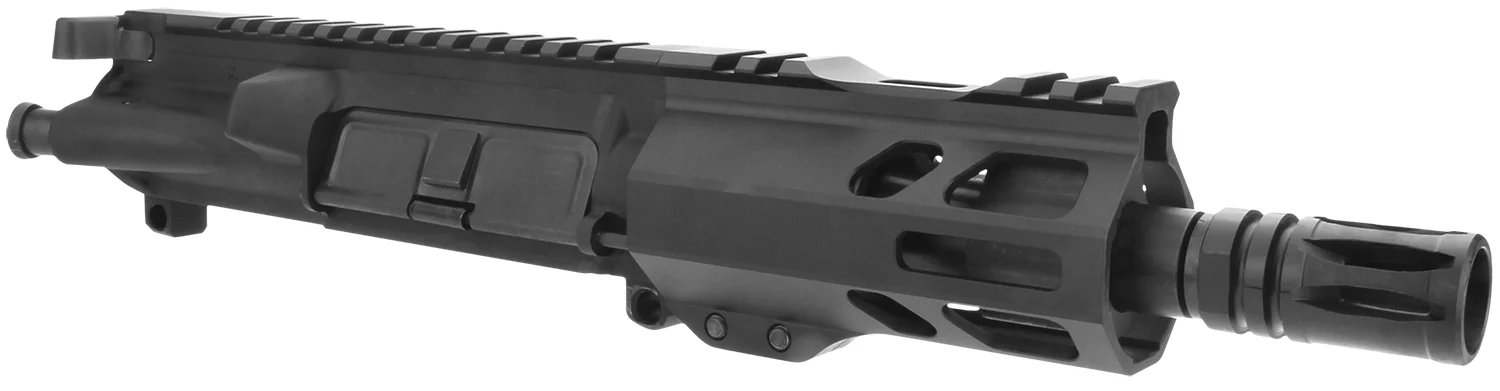TacFire BU-556-5 Pistol Upper Assembly 5.56x45mm NATO Caliber with 5" Black Nitride Barrel, Black Anodized 7075-T6 Aluminum Receiver & M-LOK Handguard for AR-Platform Includes Bolt Carry Group