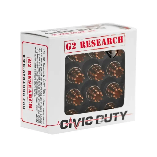 G2R CIVIC DUTY 40S&W 20RD BOX 25 BOXES PER CASE